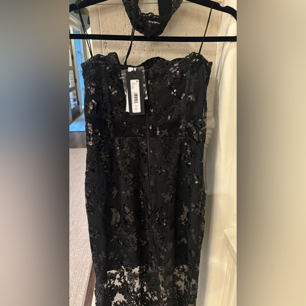 Alice + Olivia Black Lace Dress - Picture 4 of 13